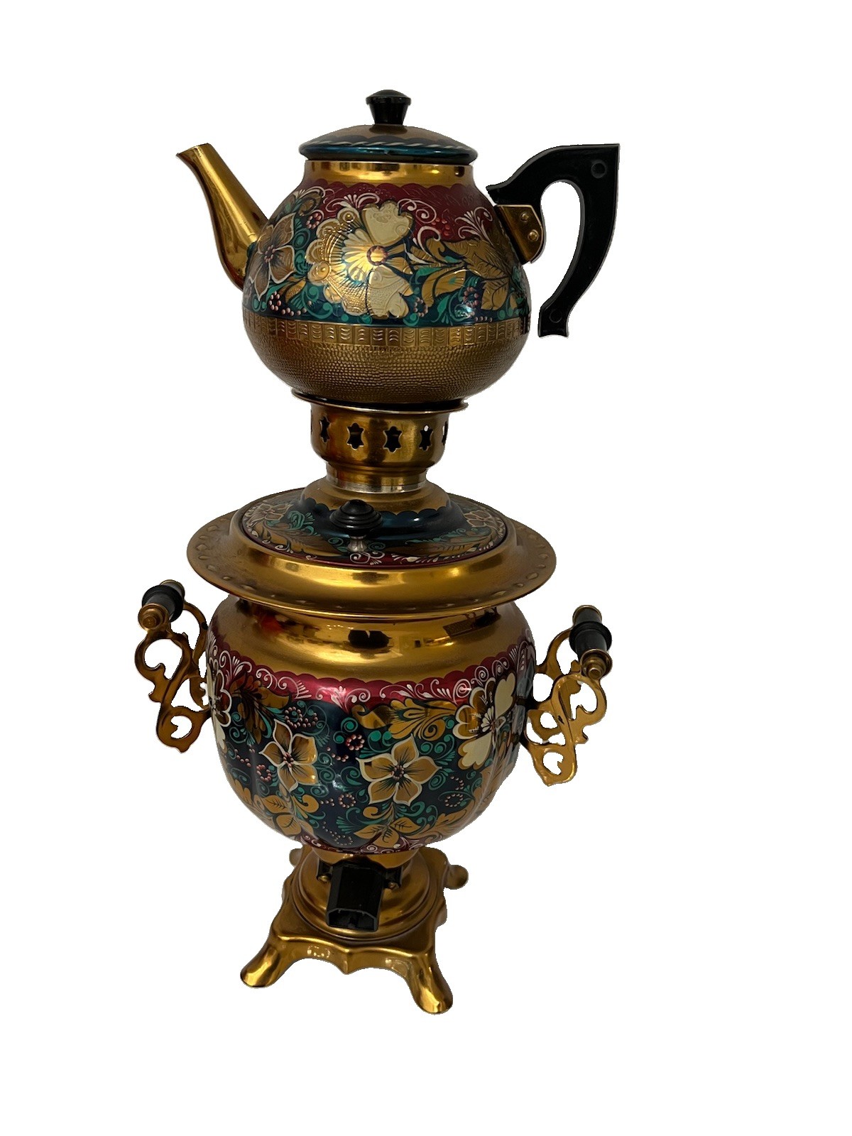 (17)Vtg 1990’s Russian Electric Kettle/Tea Pot - Russian Samovar With Cord