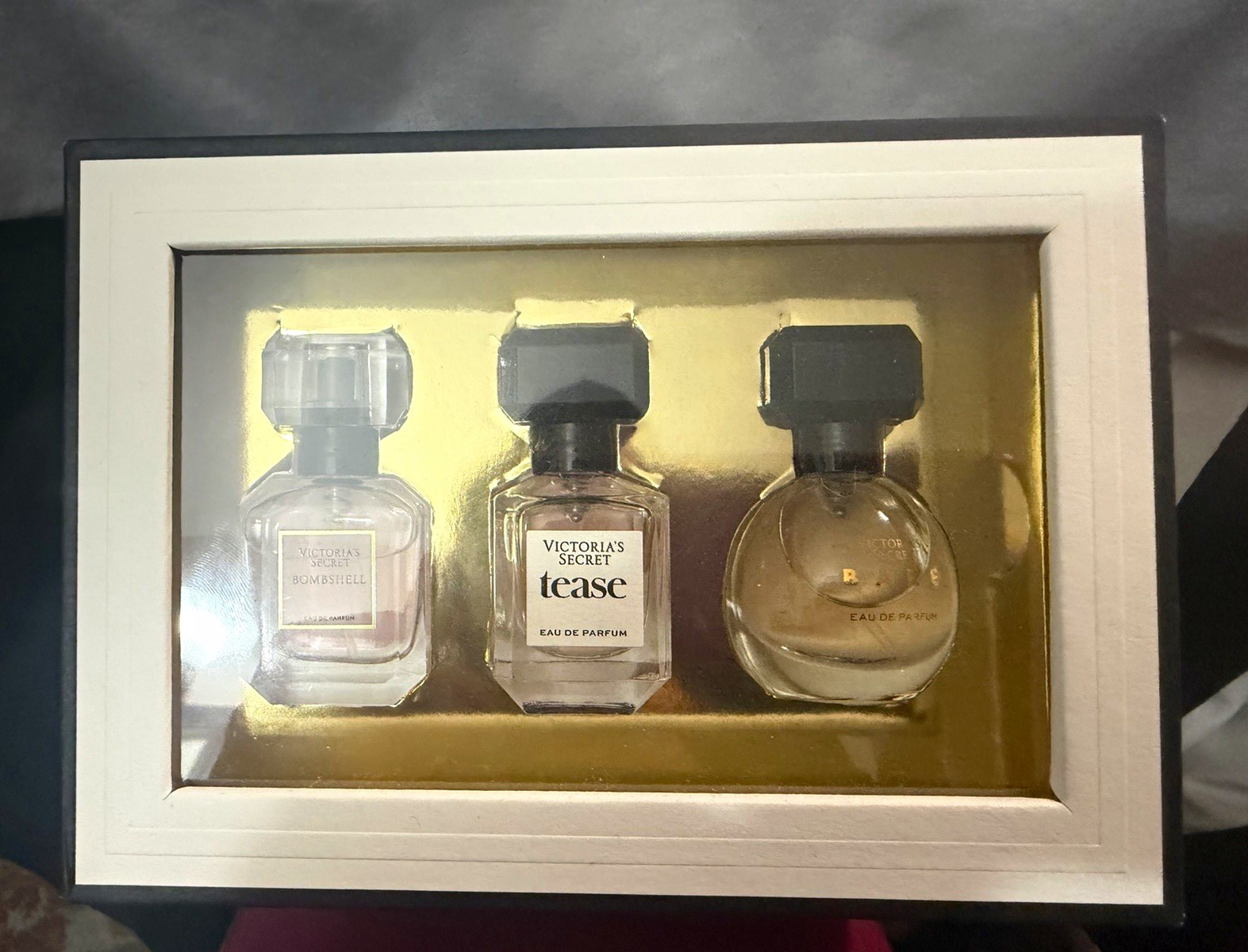 Victoria's Secret Mini Perfume Set 3pc Bombshell Tease Bare Eau de Parfum