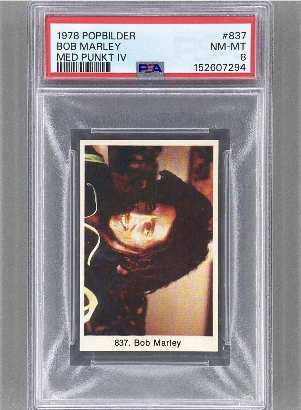 Bob Marley - 1978 Swedish Samlarsaker #837 Popbuilder