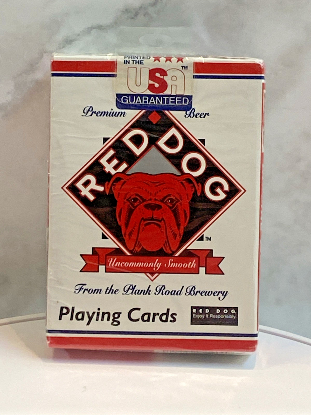 Vintage Hoyle Playing Cards Red Dog Beer Plank Road Brewery NOS Sealed 6965 NEW