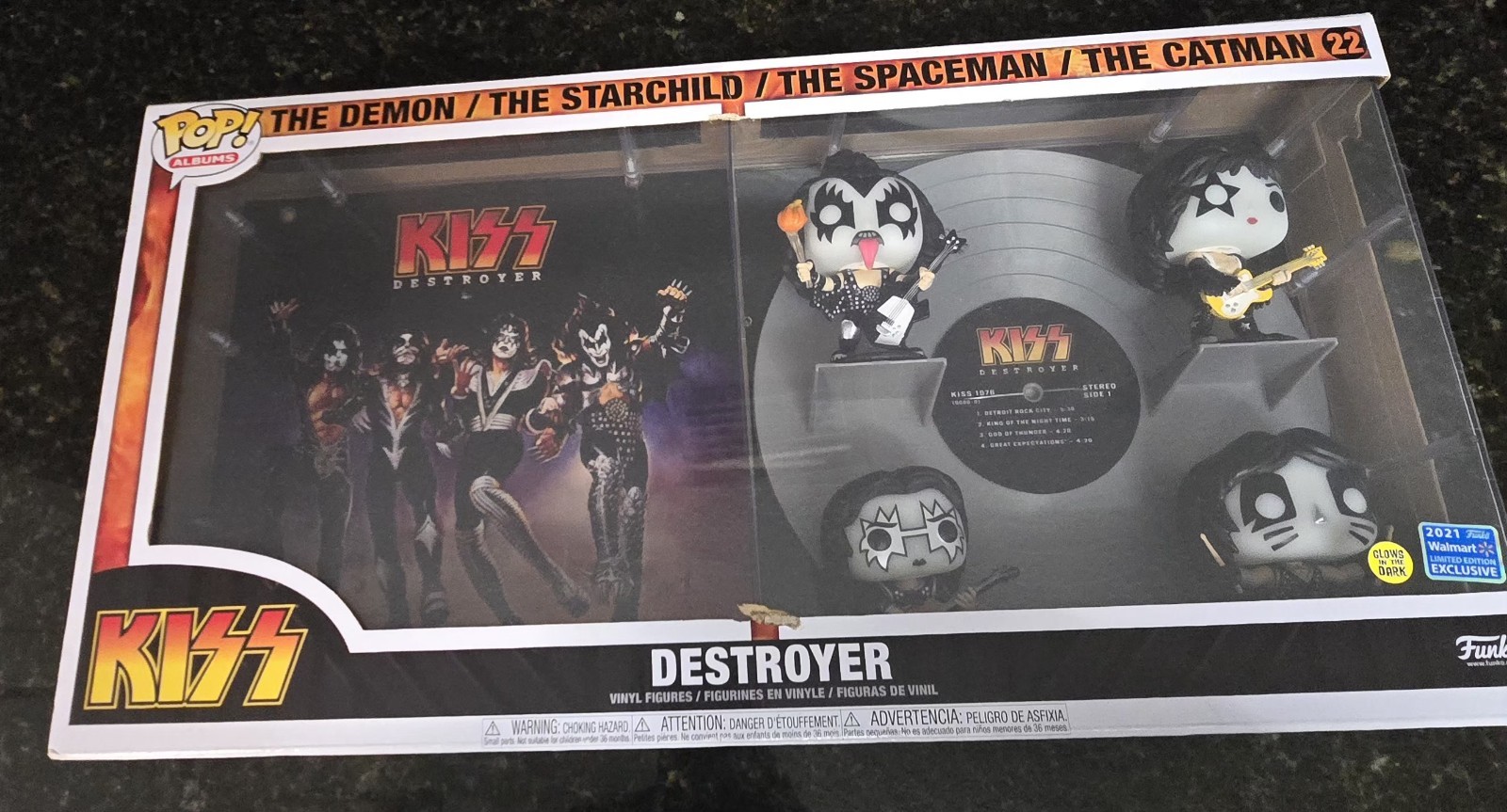 Funko Pop Albums: KISS Destroyer Vinyl Record and Figure Set