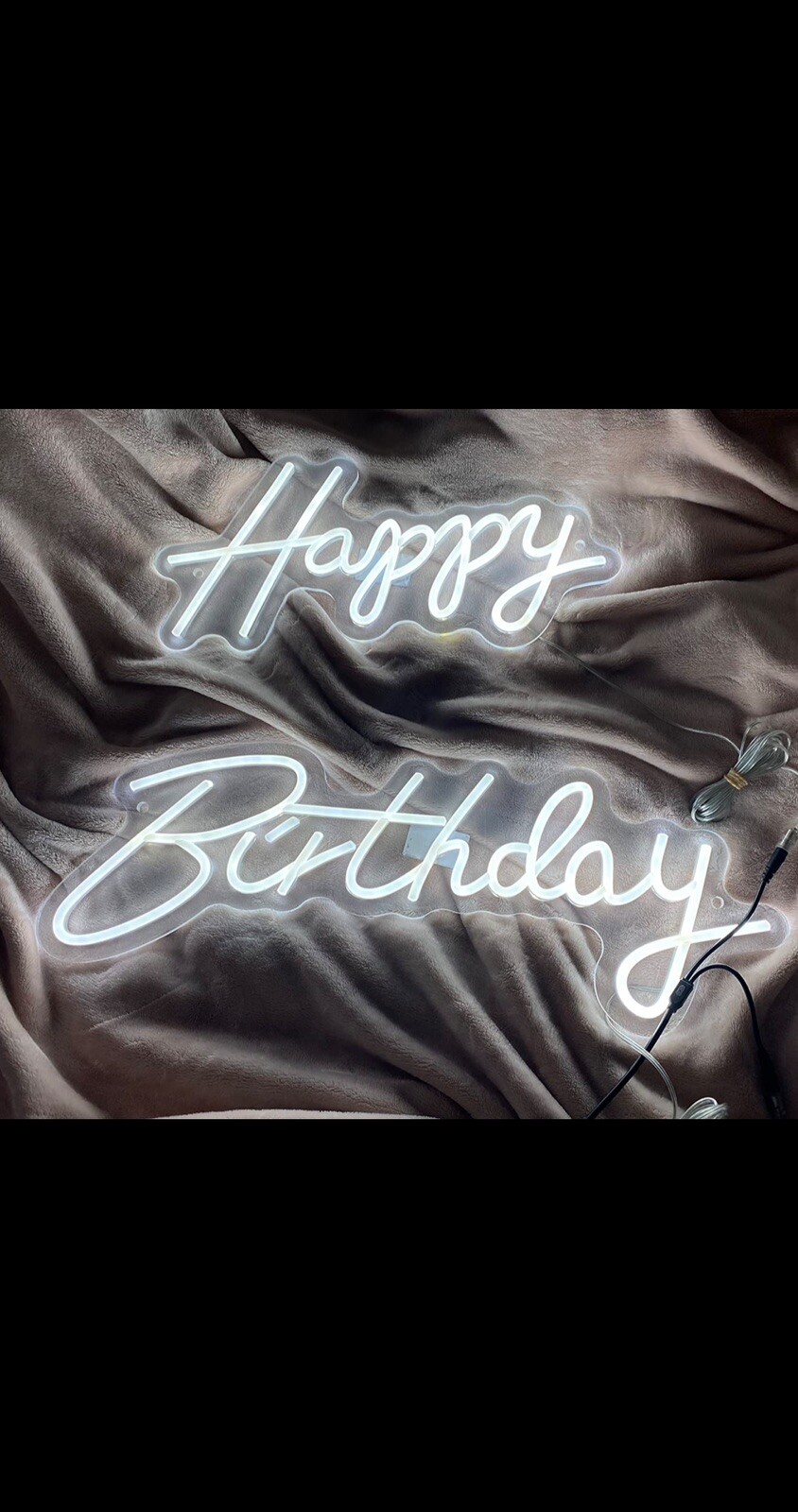 Happy Birthday Neon Light Sign 16.5