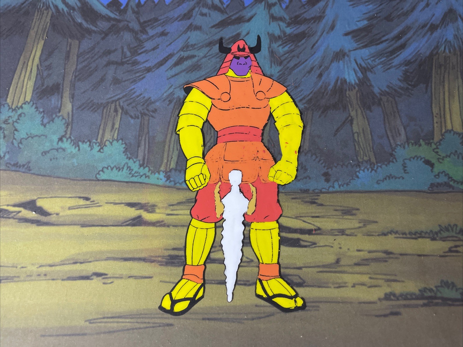 Freedom Force animation cel 1978 filmation SAMURAI  production art Cartoon I5