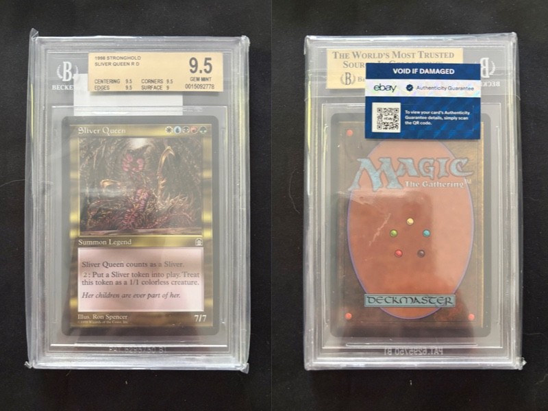Sliver Queen STRONGHOLD Mtg MINT Graded BGS 9.5 BASIC (9.5/9.5/9)