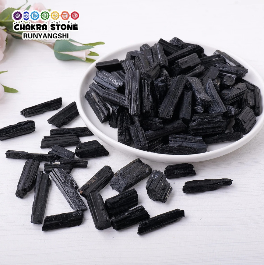1pc 50g Black Tourmaline Raw Stone – Natural Crystal Reiki Healing Mineral - NEW