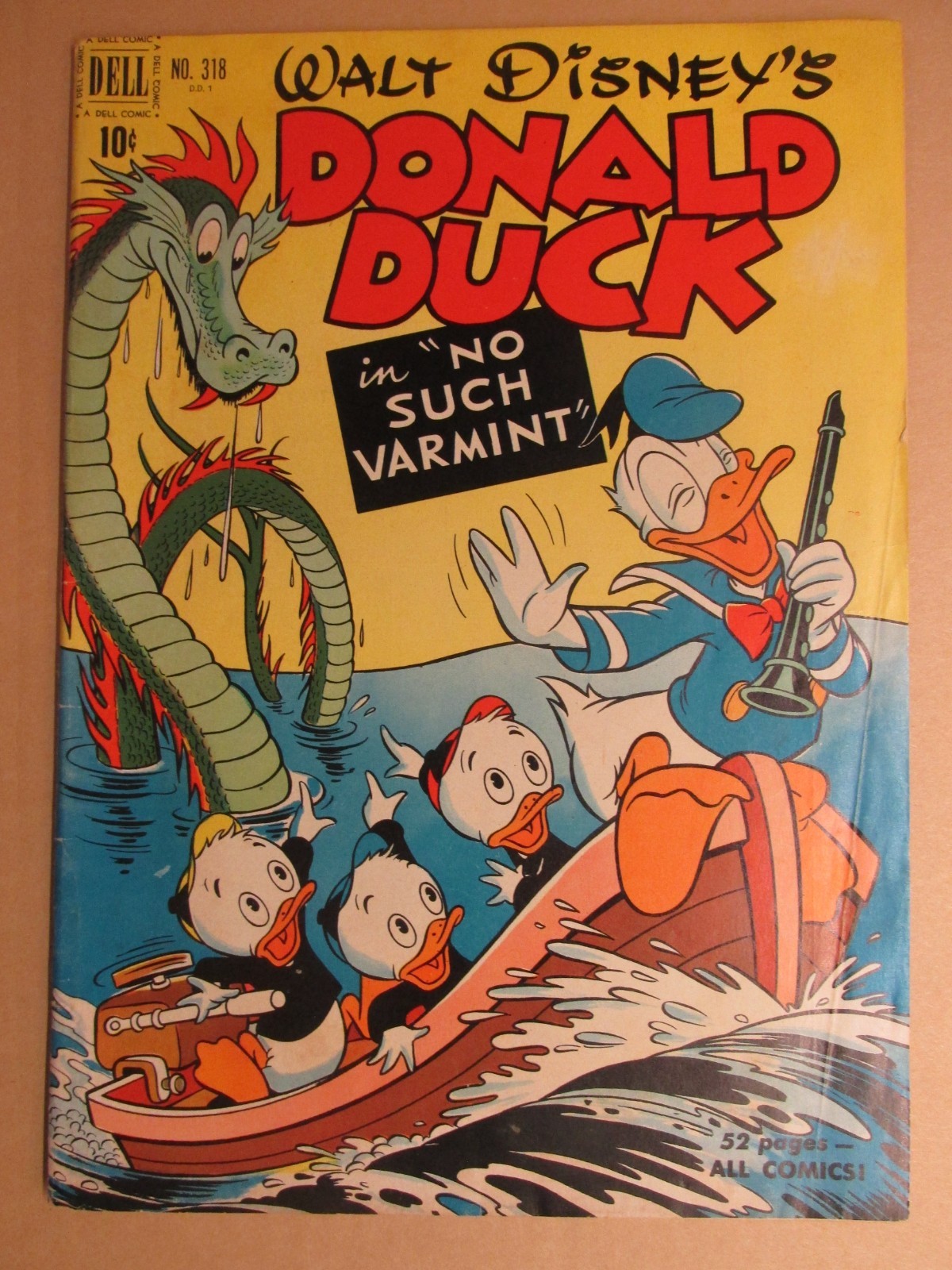 Donald Duck Four Color #318 No Such Varmint VG/FN 5.0 1951 Carl Barks
