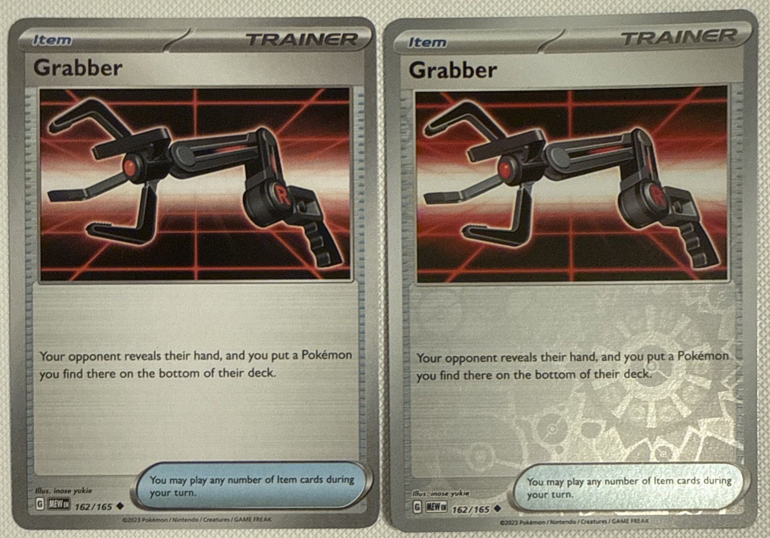Pokémon TCG Grabber 162/165 (Scarlet & Violet 151) Reverse Holo NM