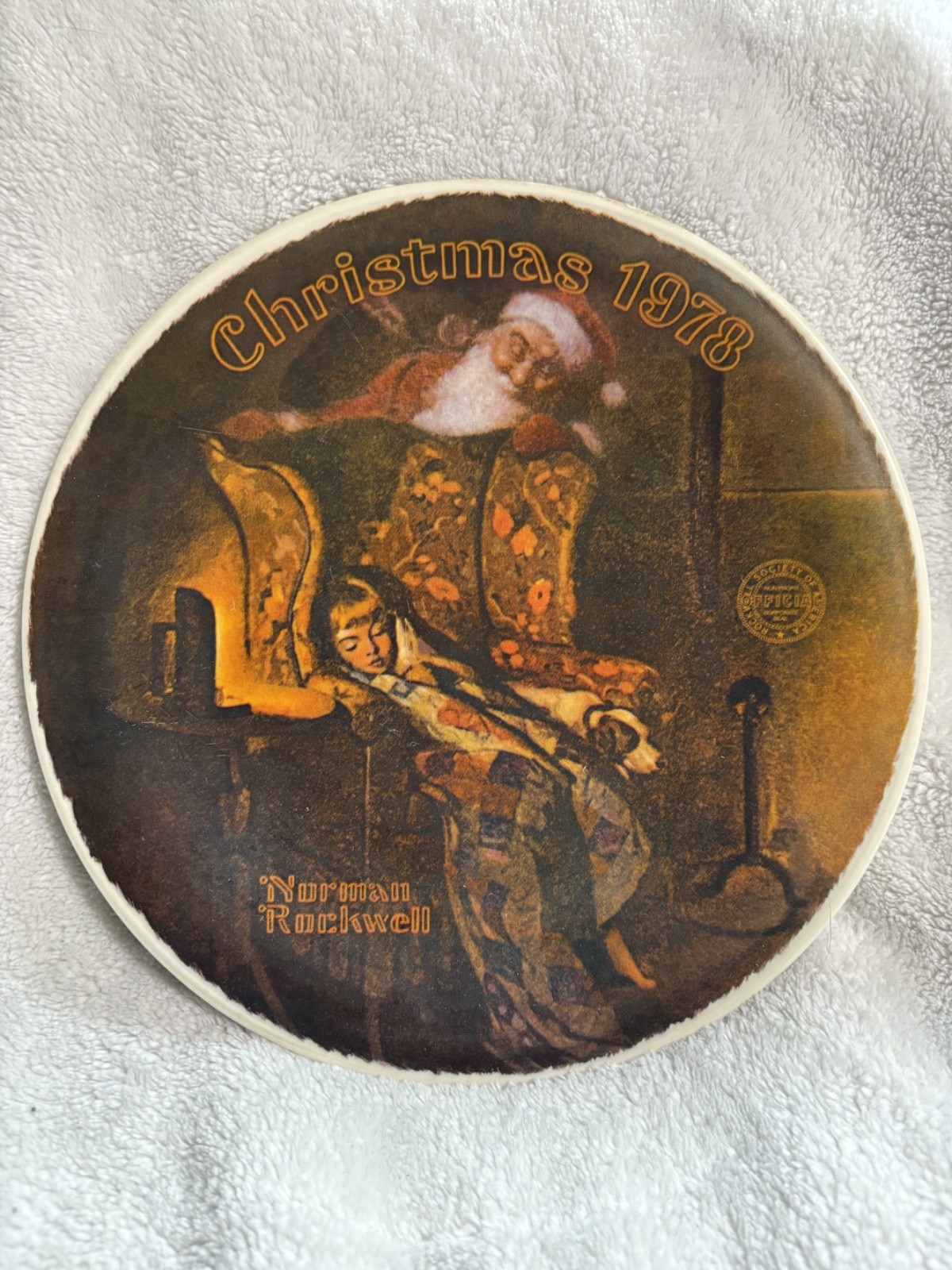 Vintage Limited Edition Norman Rockwell Xmas 1978 Knowles Christmas Decor Plate