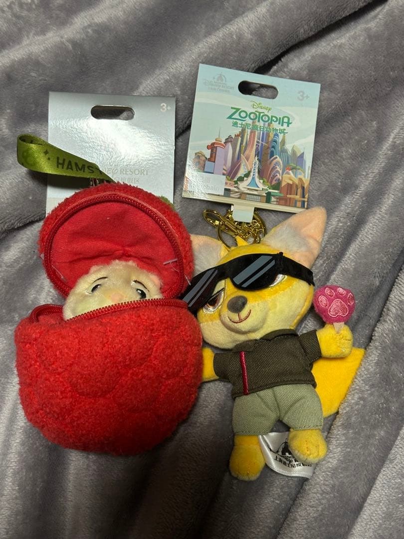 Zootopia Keychain Set Nick and Lemmings