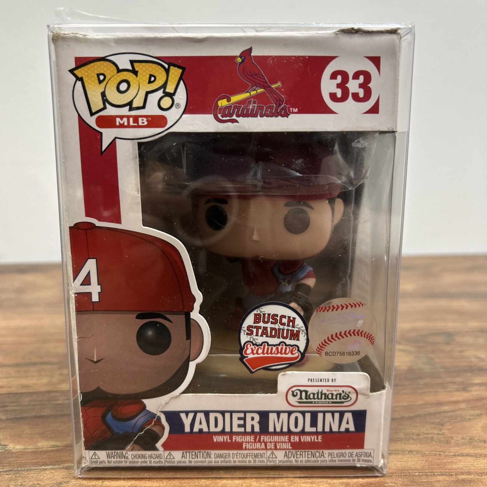 Funko Pop MLB Yadier Molina #33 St. Louis Cardinals Busch Stadium Exclusive