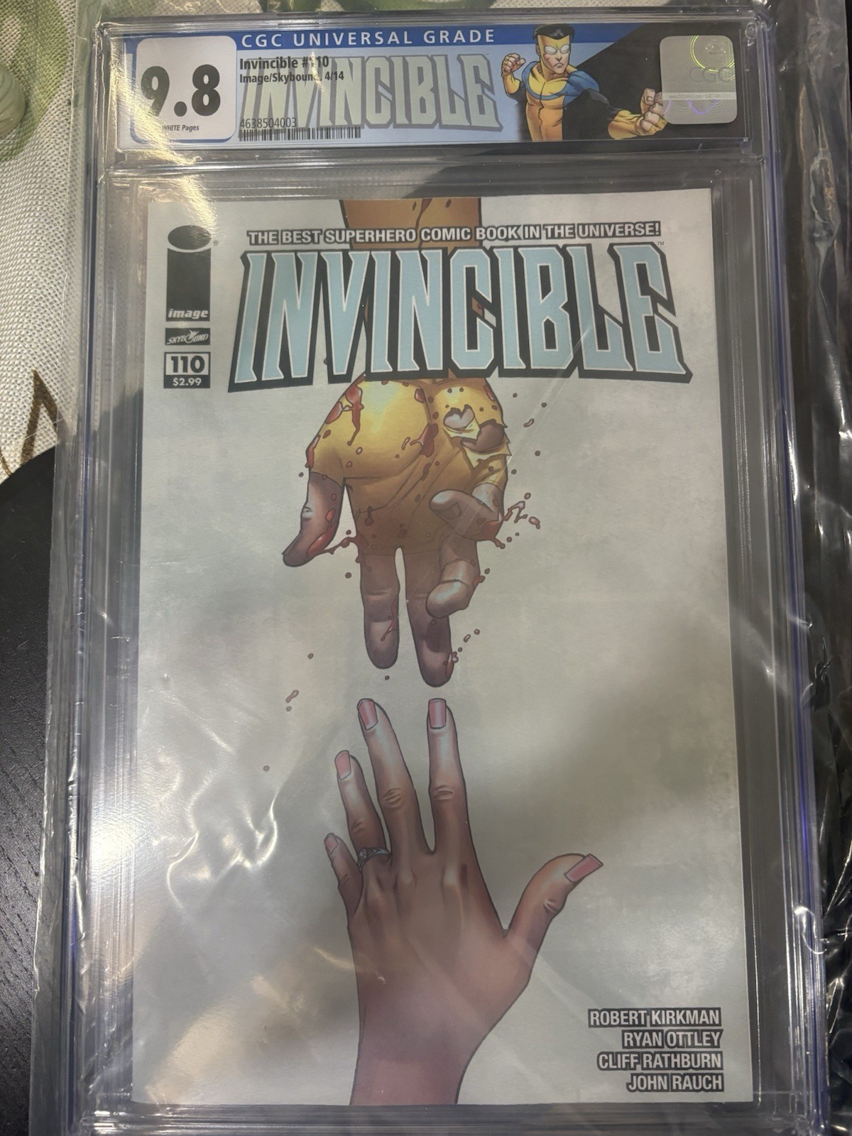 Invincible 110 CGC 9.8 w/ Invincible Label Controversial Issue