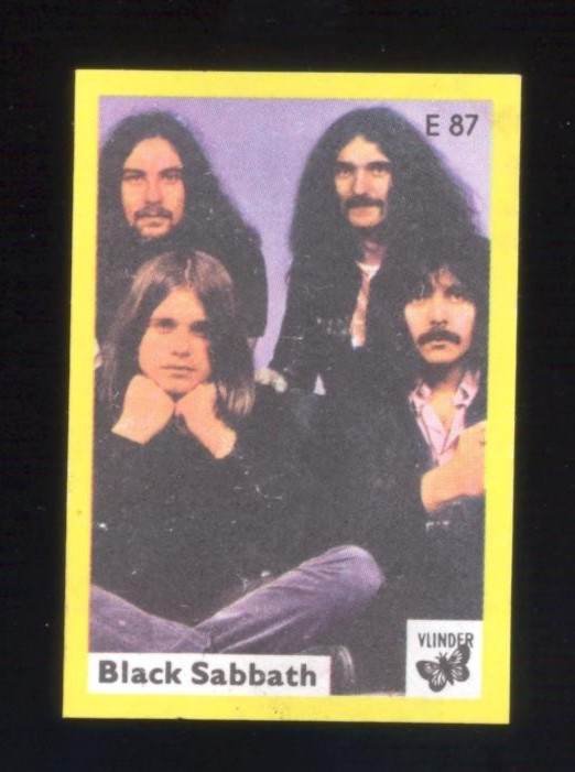 Ozzy Osbourne Black Sabbath 1970s Vlinder Matchbox Label E87