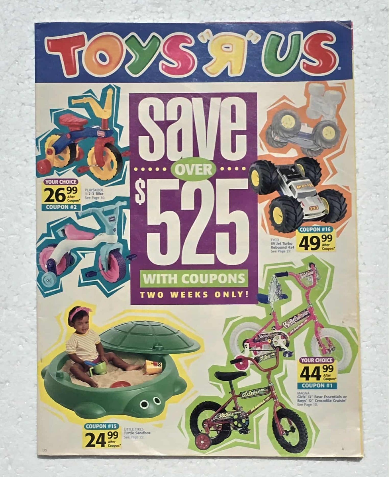 VTG 1997 JUNE TOYS R US Catalog Book N64 Playstation Little Tikes Nerf 32 Pages
