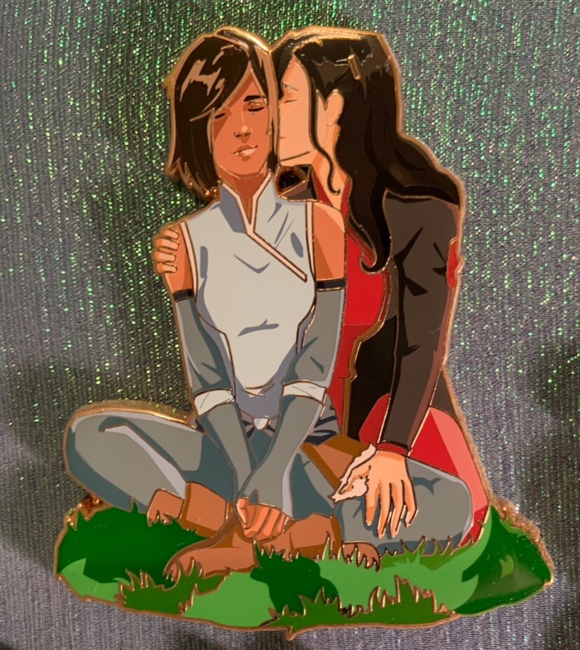 Korrasami Korra Avatar Pin Legend of Korra WLW Queer Avatar Last Airbender
