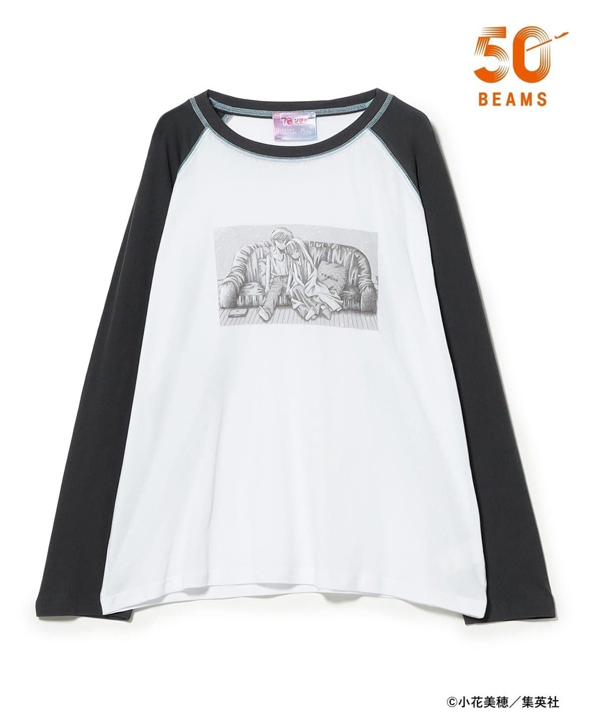 BEAMS Kodomo no Omocha Akito Hayama Raglan T-Shirt Ribbon 70th Ray BEAMS