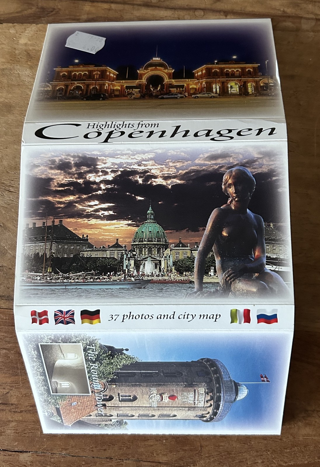 Copenhagen Denmark - Accordion Postcard Book 2004 - 37 Photos and City Map