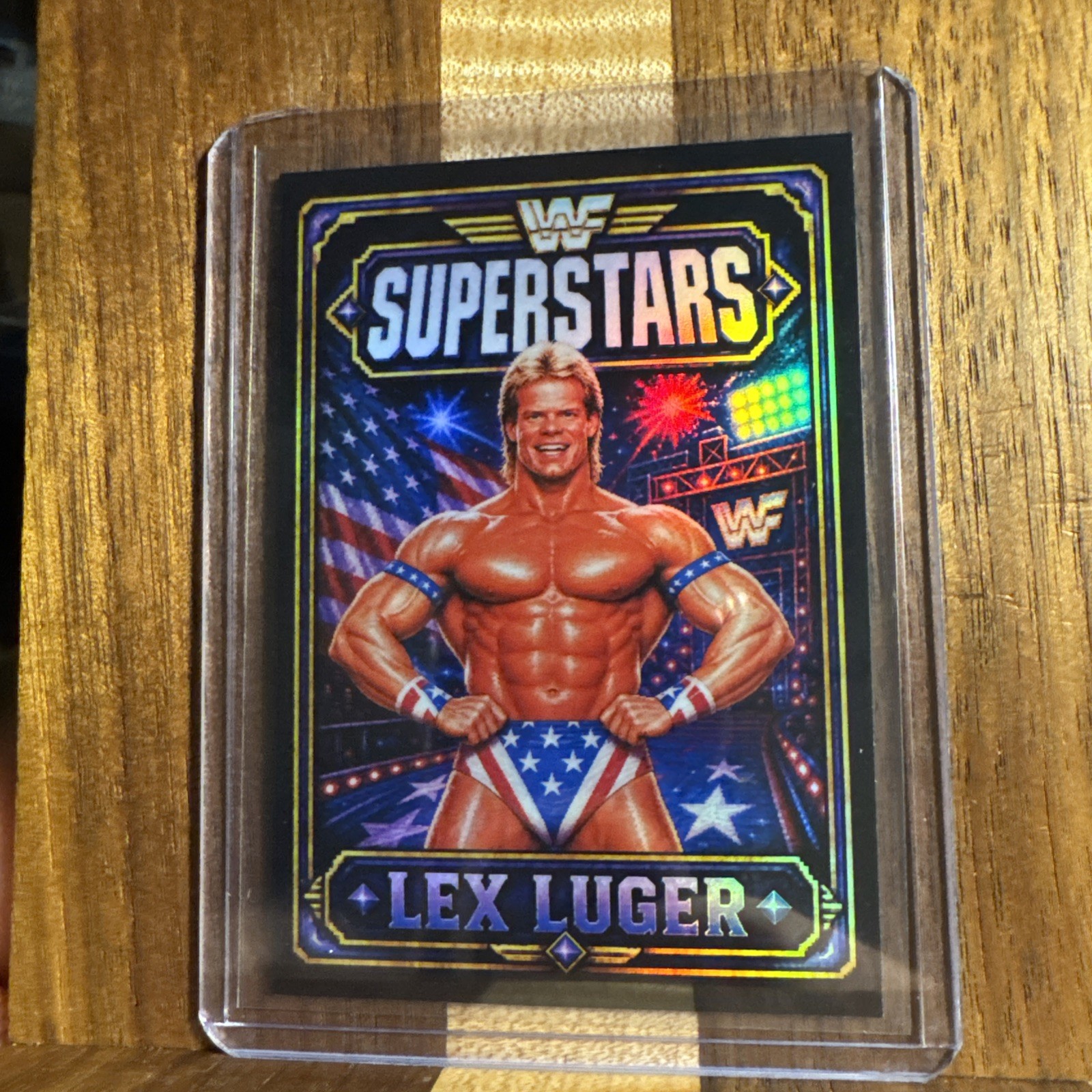 Wwf  WWE Wcw Superstars Lex Luger  Parody RARE /99
