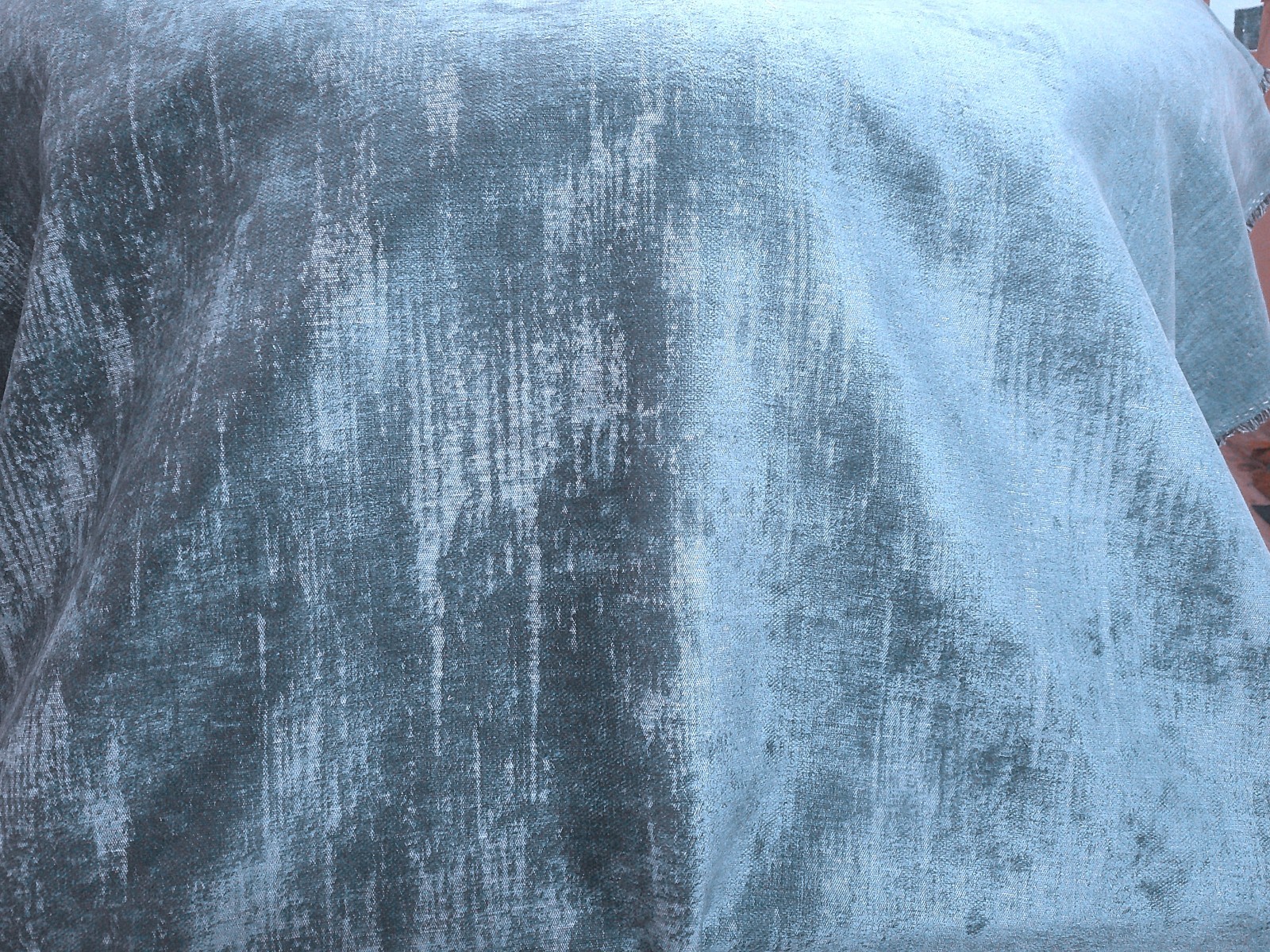 Kravet Couture BLUE Textured Velvet Gorgeous Ombre Effect Distressed 3.5 Yds