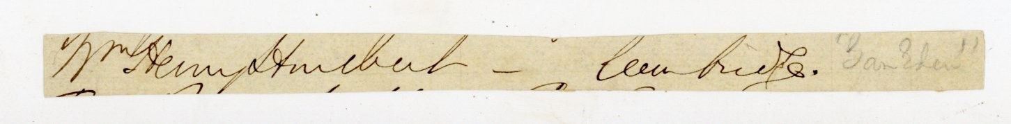 Wm Henry Hurlbut Autograph Snippet Cambridge MA NY World Editor Antique Van Eden