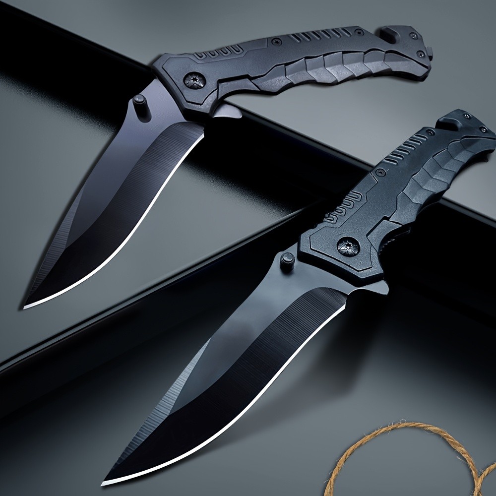 Ultimate Survival Pocket Knife - Durable EDC Knife With Clip, Serrated Edge