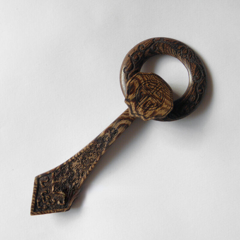 1pc High Quality Buddhist Monk Wenge Wood Hook and Ring Set for Kesa Robes