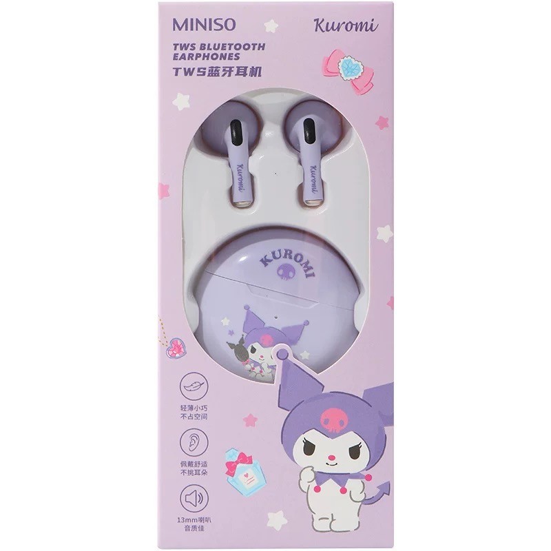 Miniso x SanrioCinnamoroll Hello Kitty Kuromi TWS Wireless Bluetooth Earphone HD