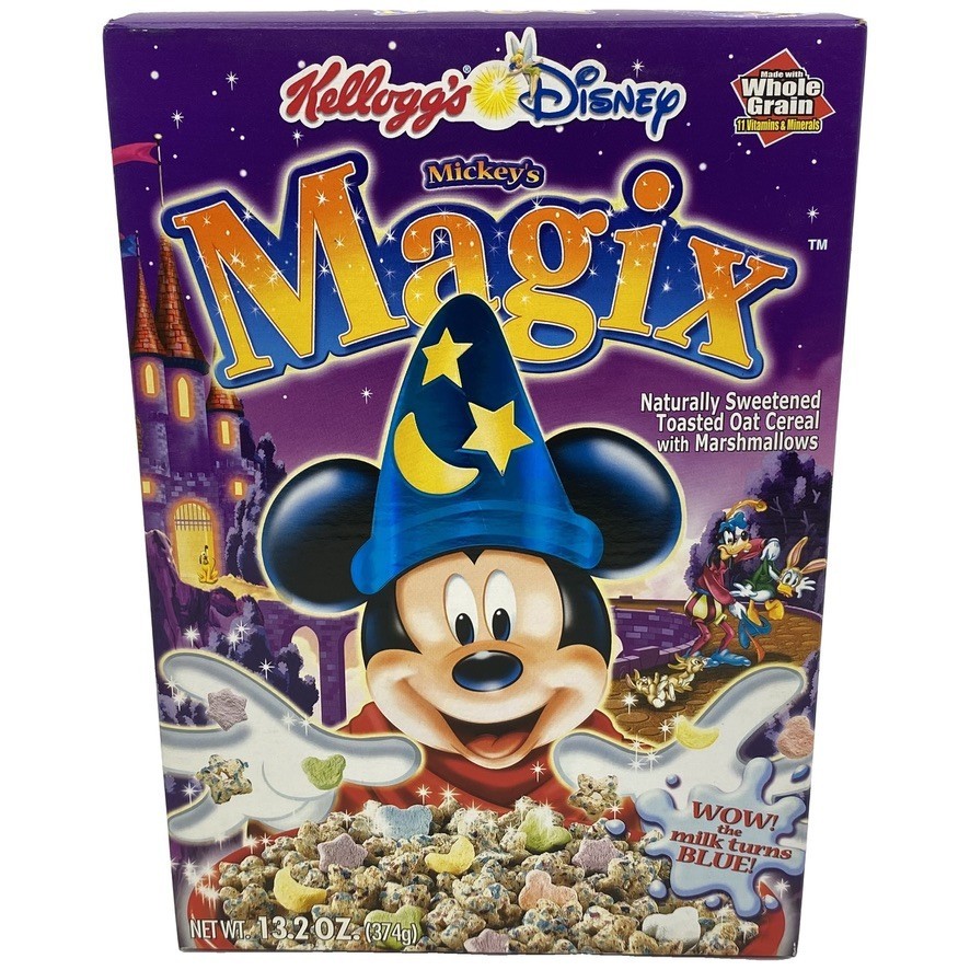 Mickey\'s Magix Cereal Box Kellogg\'s Disney Empty Box 2001 Collectible Vintage