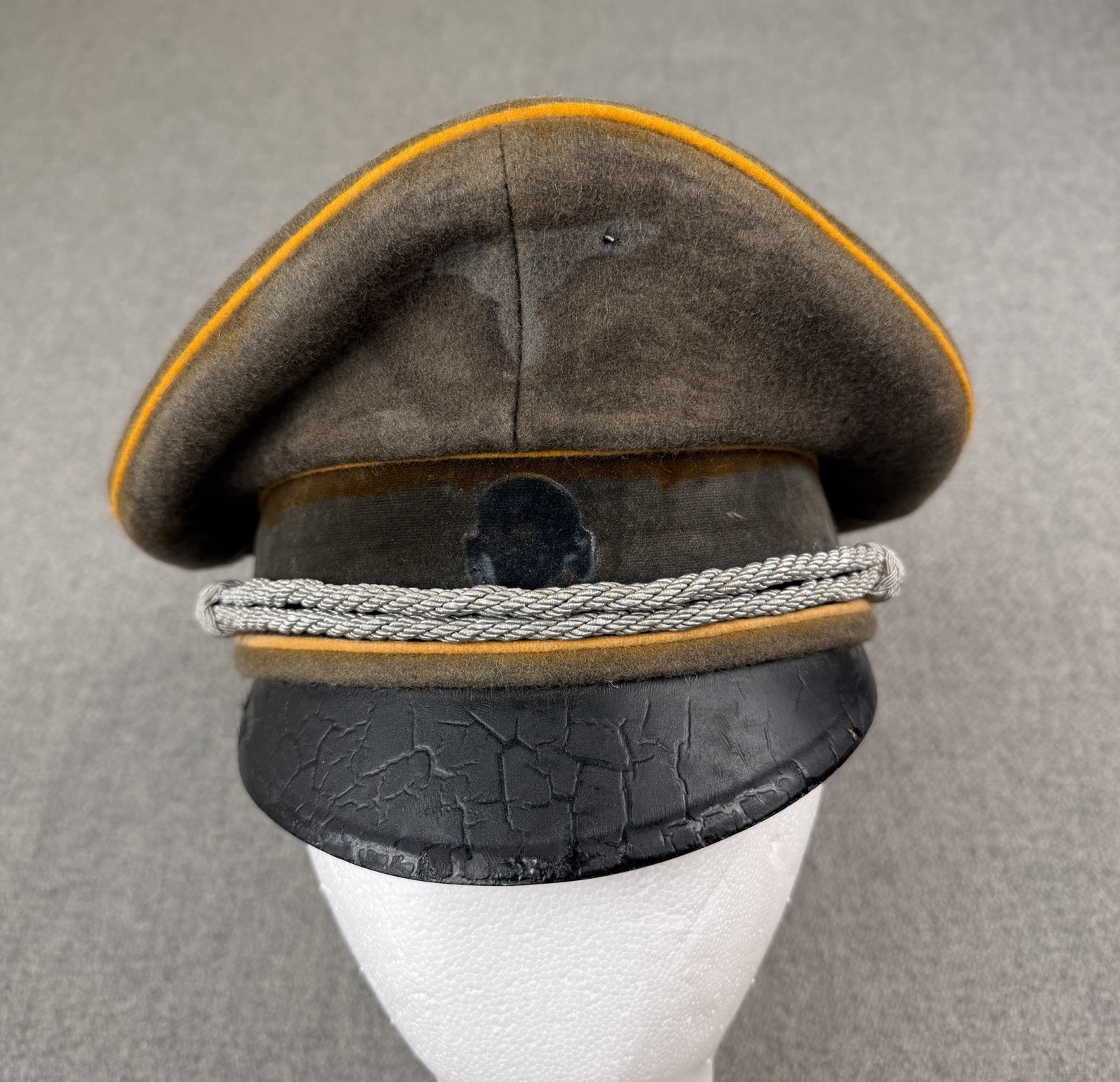 WW2 German Army HEER Field Marshal General Officers Crusher Visor Hat Cap