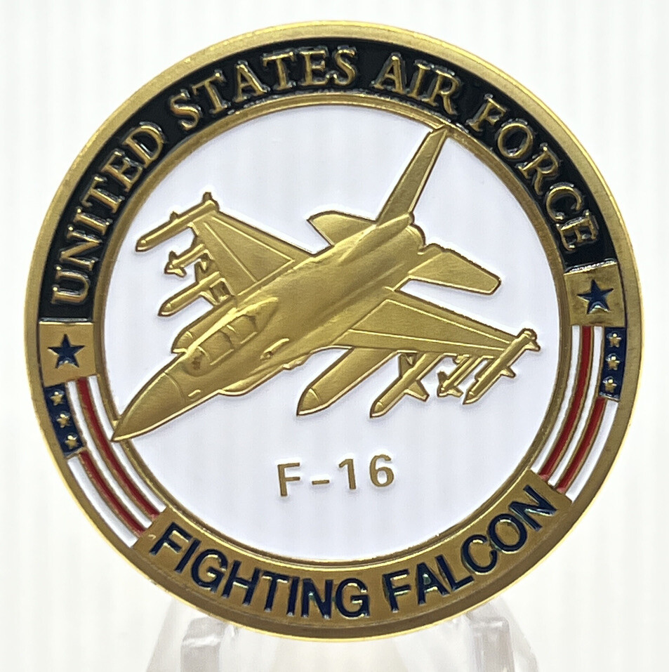 * US Air Force F-16 Fighting Falcon Challenge Coin New In An Airtight Capsule