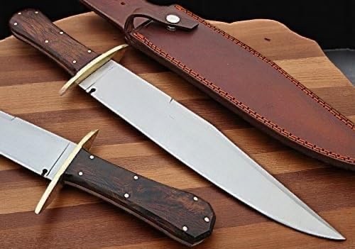 Custom Handmade D2 Steel 15 Inches Bowie Knife , Full Tang Knife , Outdoor Knife