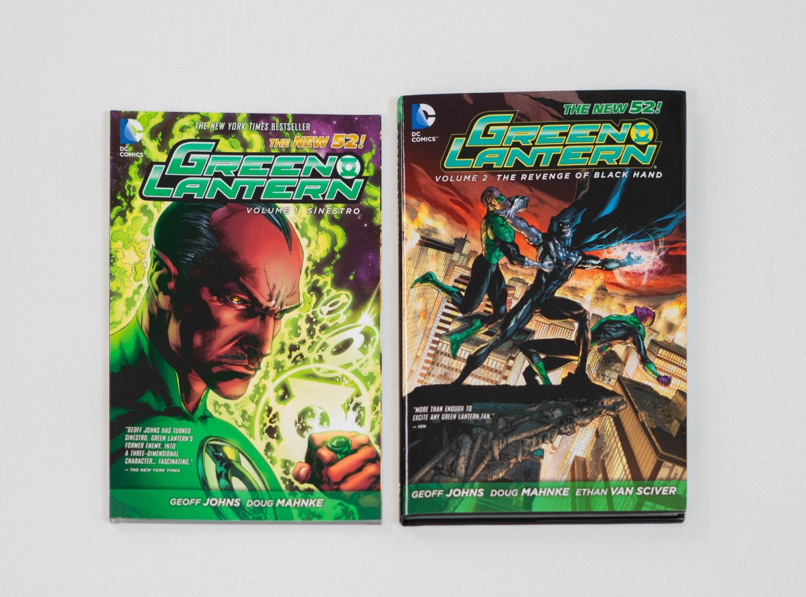 Green Lantern New 52 Vol 1 and 2 TPB Graphic Novel Lot DC Comics Never Read