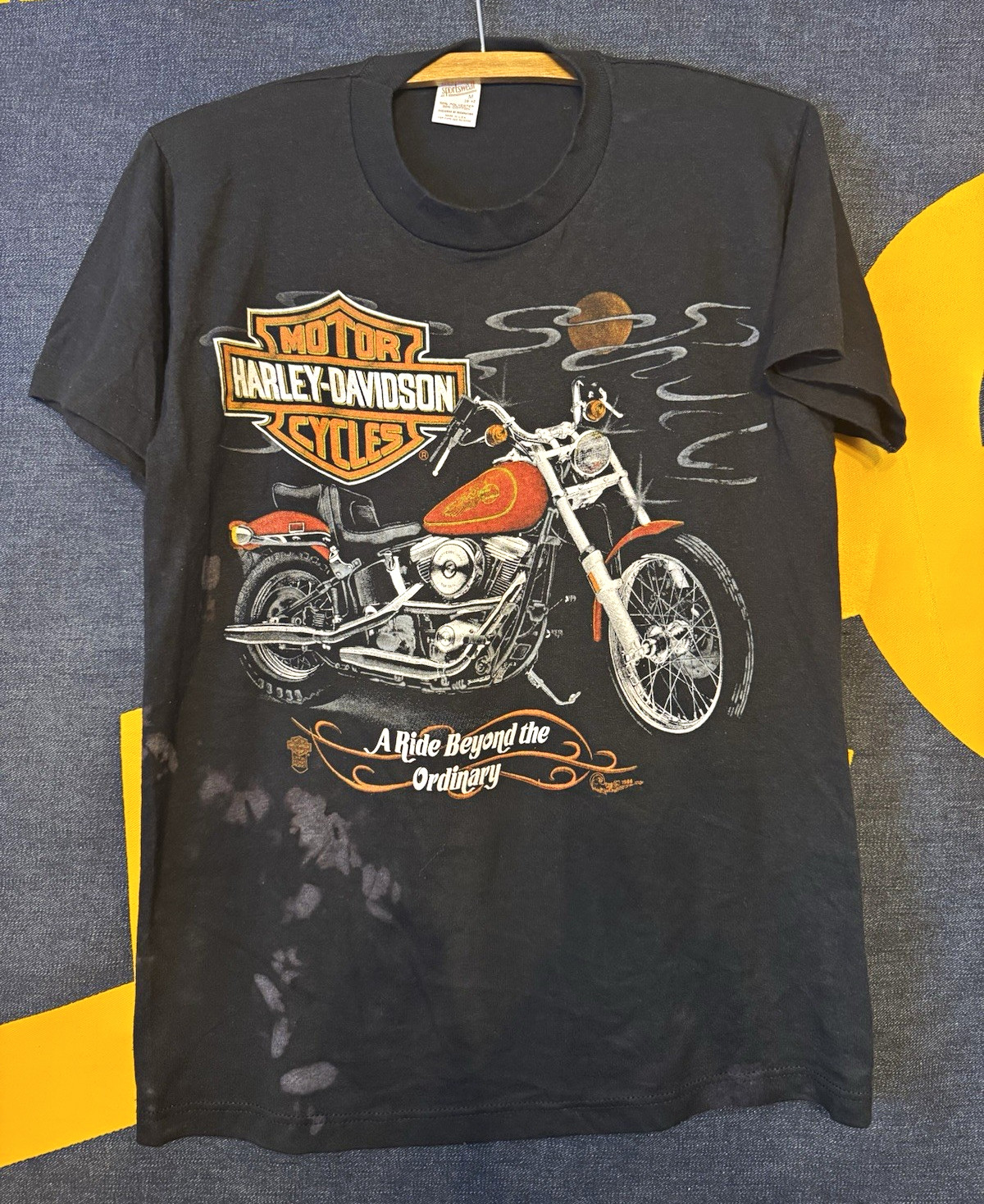 VINTAGE HARLEY DAVIDSON ADAMEC\'S A RIDE BEYOND THE ORDINARY TEE SINGLE STITCH 