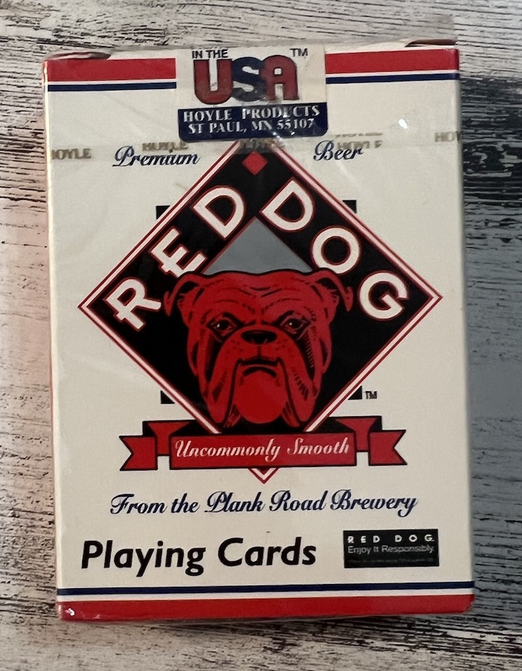 Red Dog Playing Cards Plank Road Brewery Hoyle Products St Paul MN USA  Red Dog