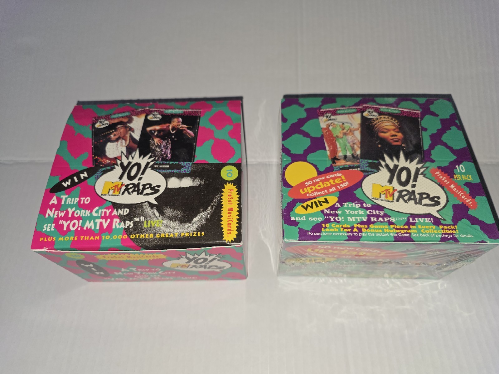 READ YO MTV Raps Pro Set Trading Cards Lot (2) Boxes