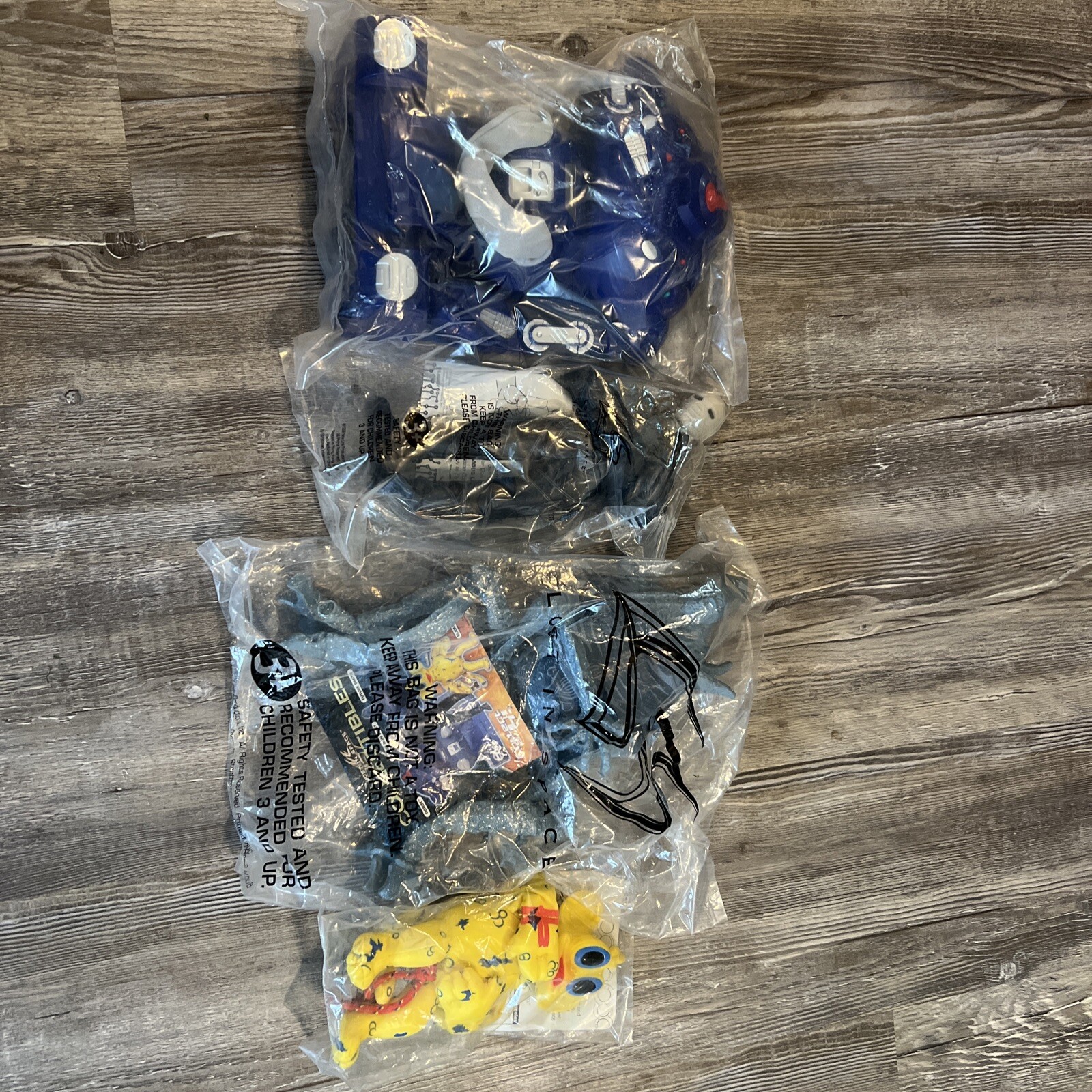 1998 Burger King Lost In Space Sealed Toy Set, Robot-Don West-Future Smith-Blawp