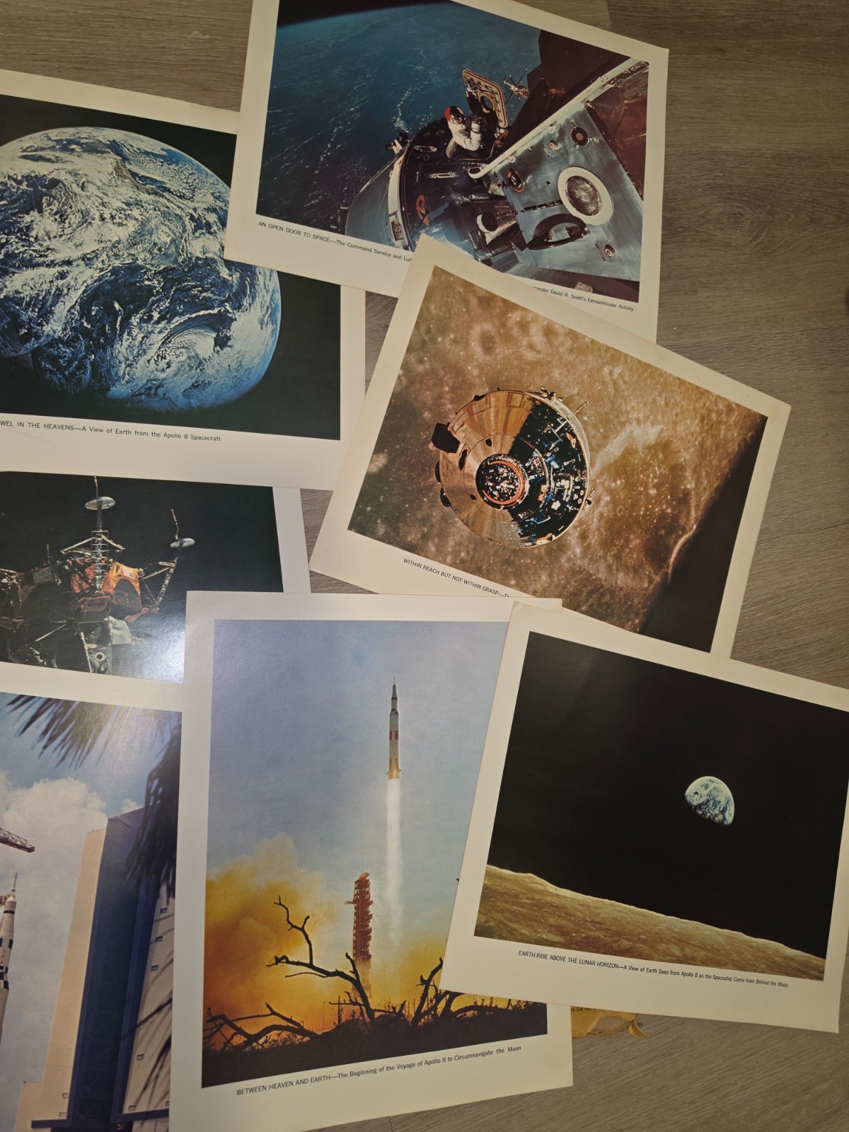 NASA Publication Pictures - 7 Pics of Apollo 8 Mission - 1968