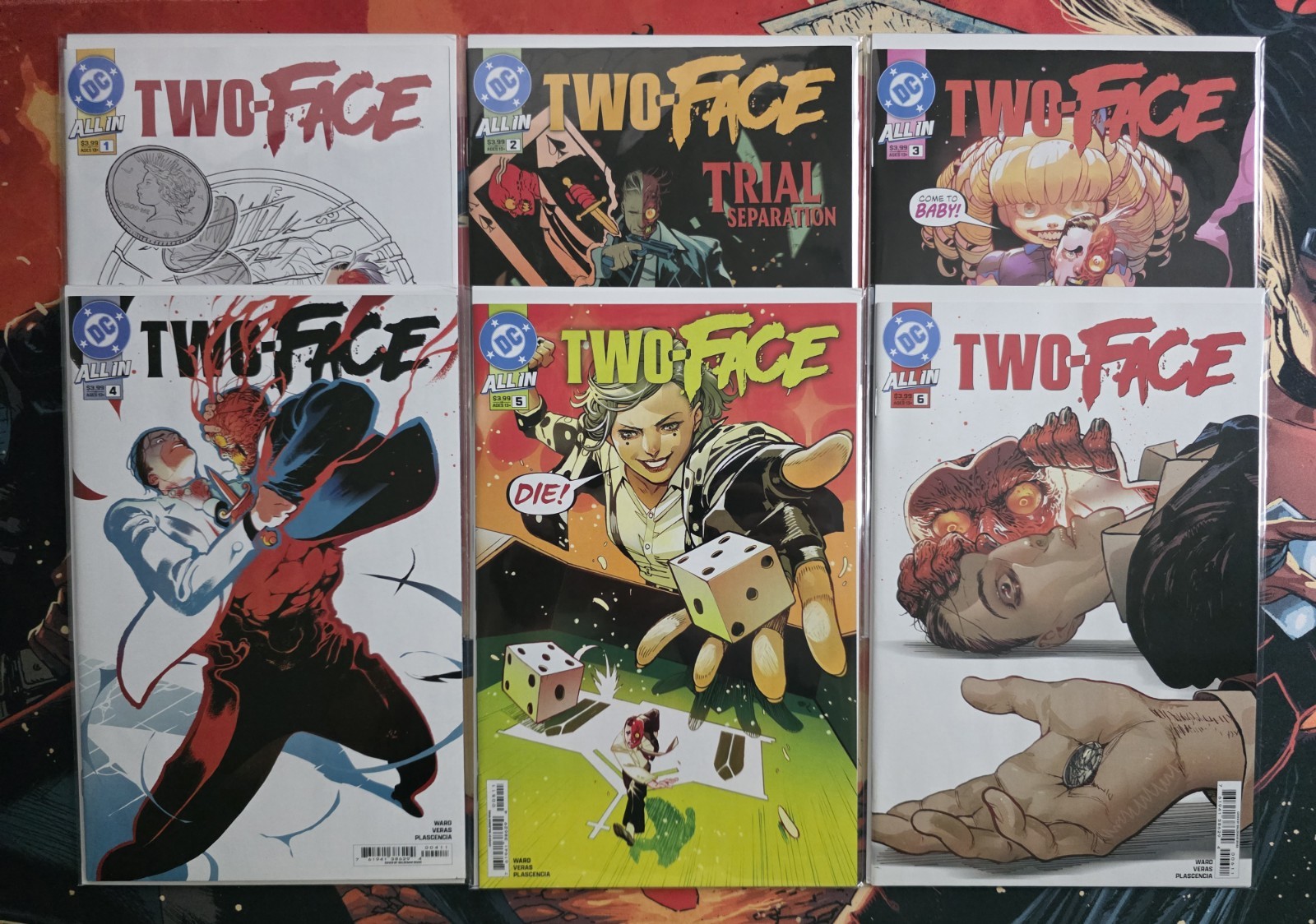 DC All In - Two-Face #1-6 - First Print - Standard Cover - Set