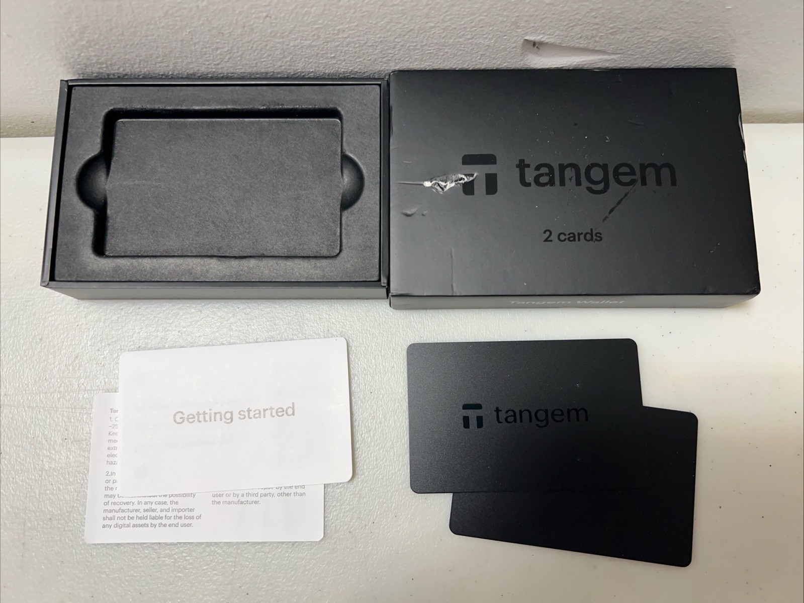 Tangem Crypto Wallet 2 Cards Secure Cold Storage TG128X2-B NEW OPEN BOX