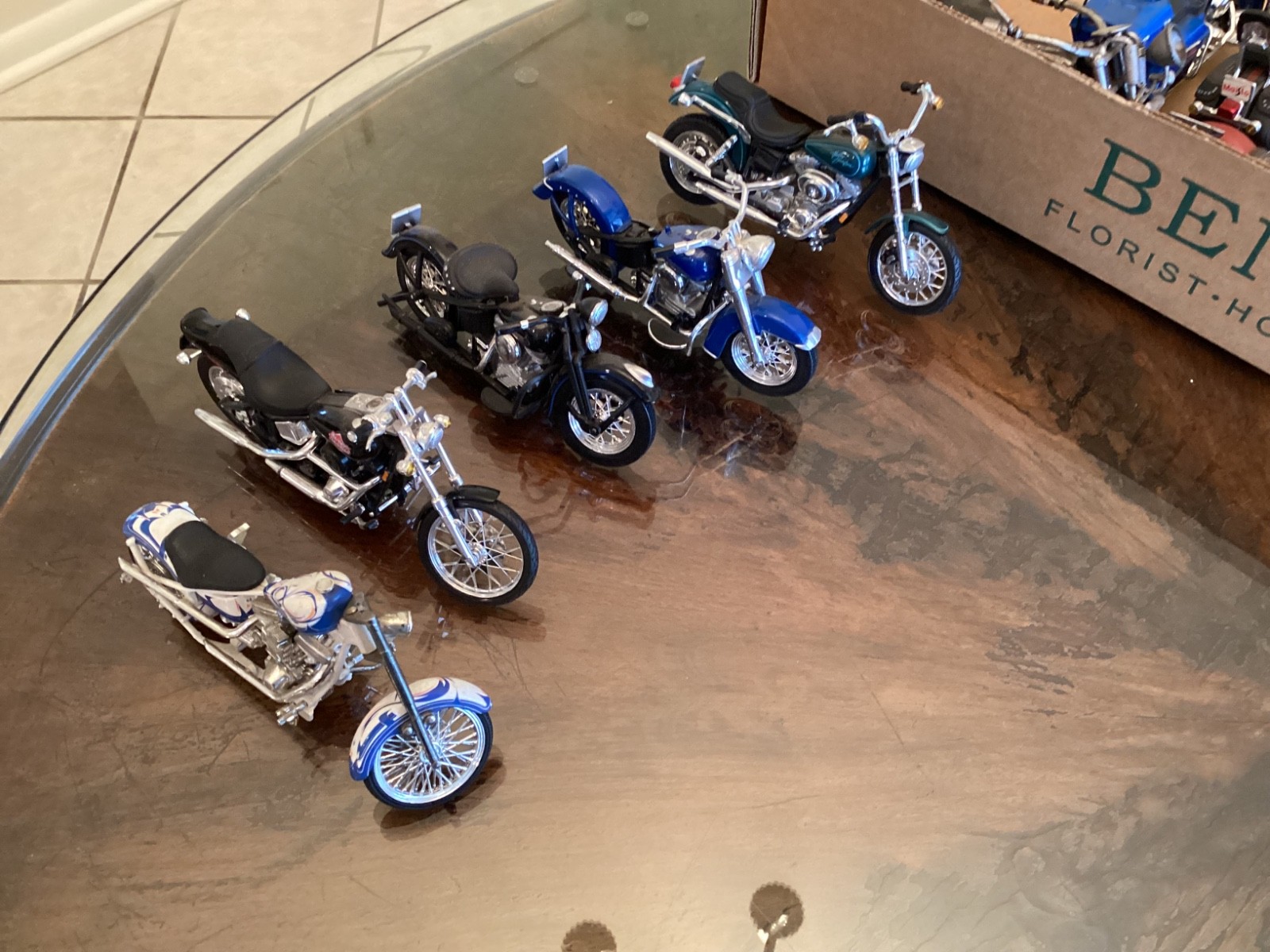 (5) 1/18 Maisto Harley Davidson Motorcycle Die Casts - NO BOXES