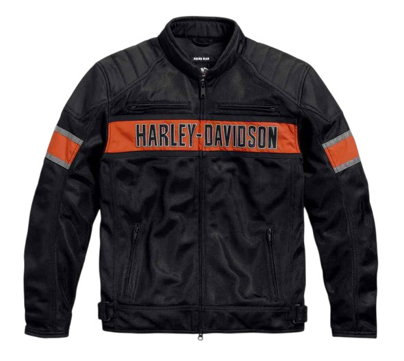Harley Davidson Men’s Trenton Colorblocked Mesh Riding Jacket/ 98111-16VM 4XL