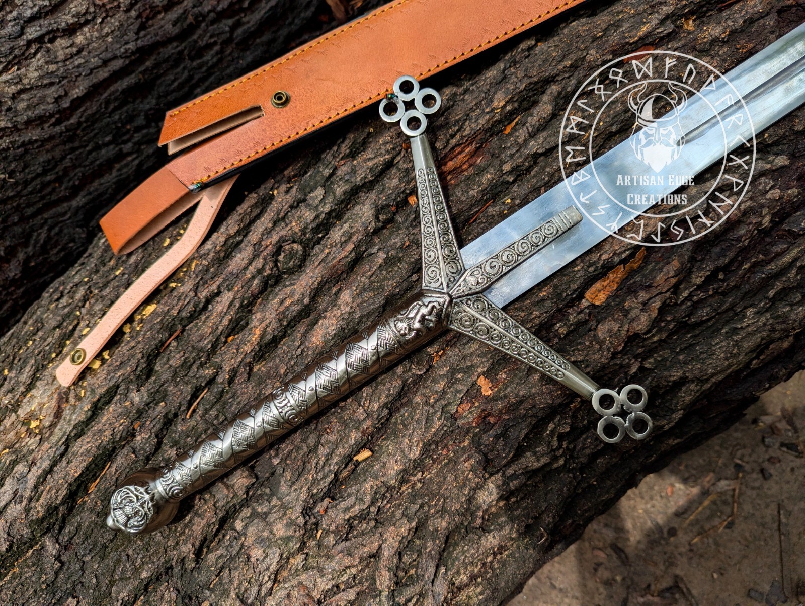 Scottish Claymore Sword Hand-Forged | Medieval Knight Replica | Viking Gift