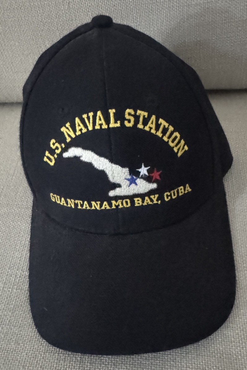 Official U.S. Naval Station Guantanamo Bay Cuba Baseball Cap Hat VIP Base Gift