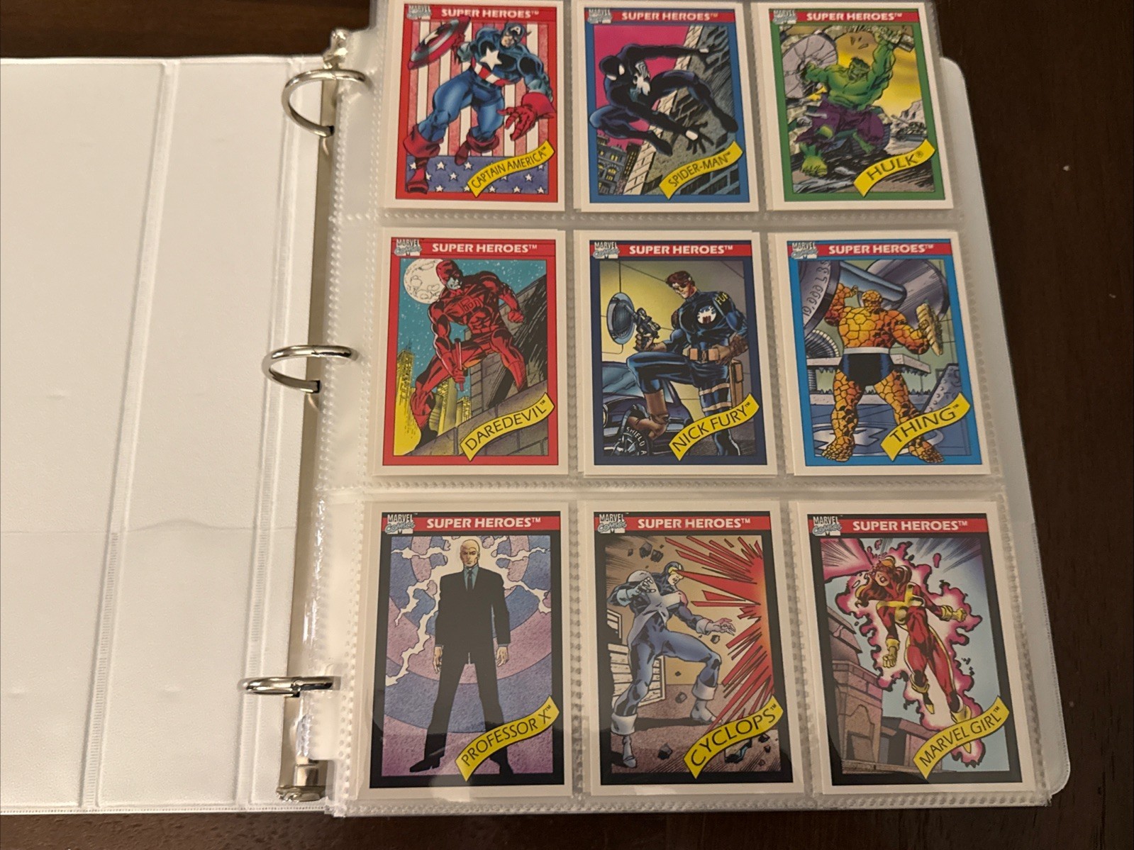 1990 Impel X-Men Binder Complete Base Set #1-162 Fresh Out Of The Box