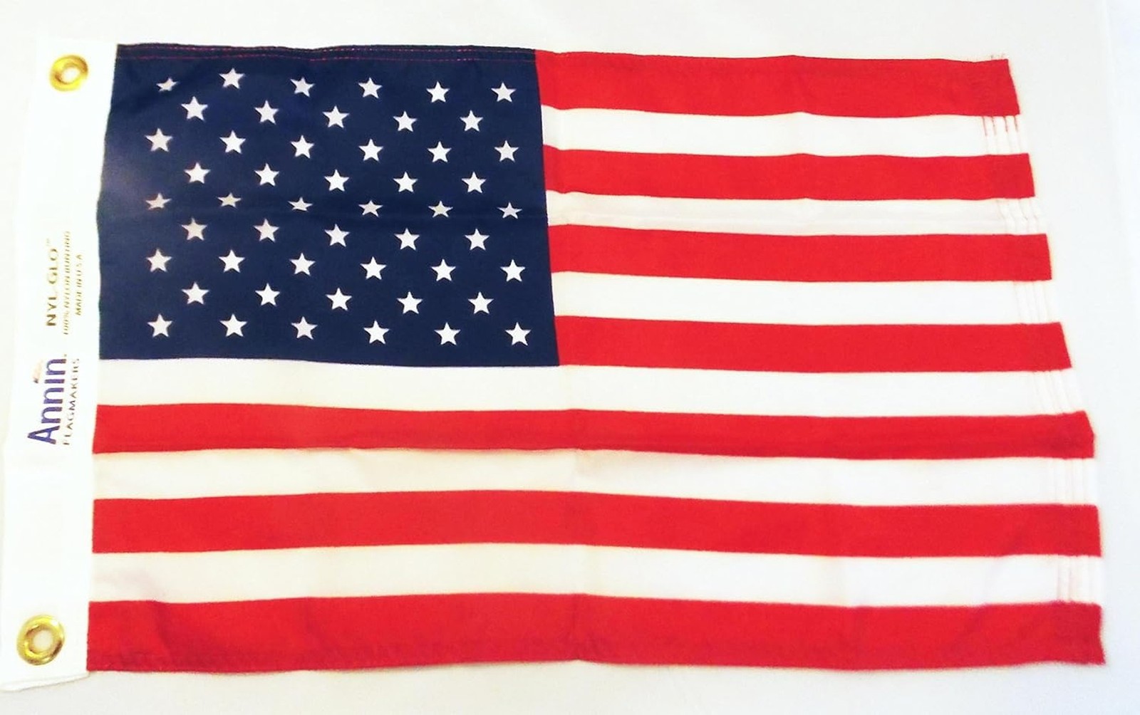 Annin Flagmakers Nylon American Flag, 12 x 18 Inch (Model 2480) 100% MADE in ...