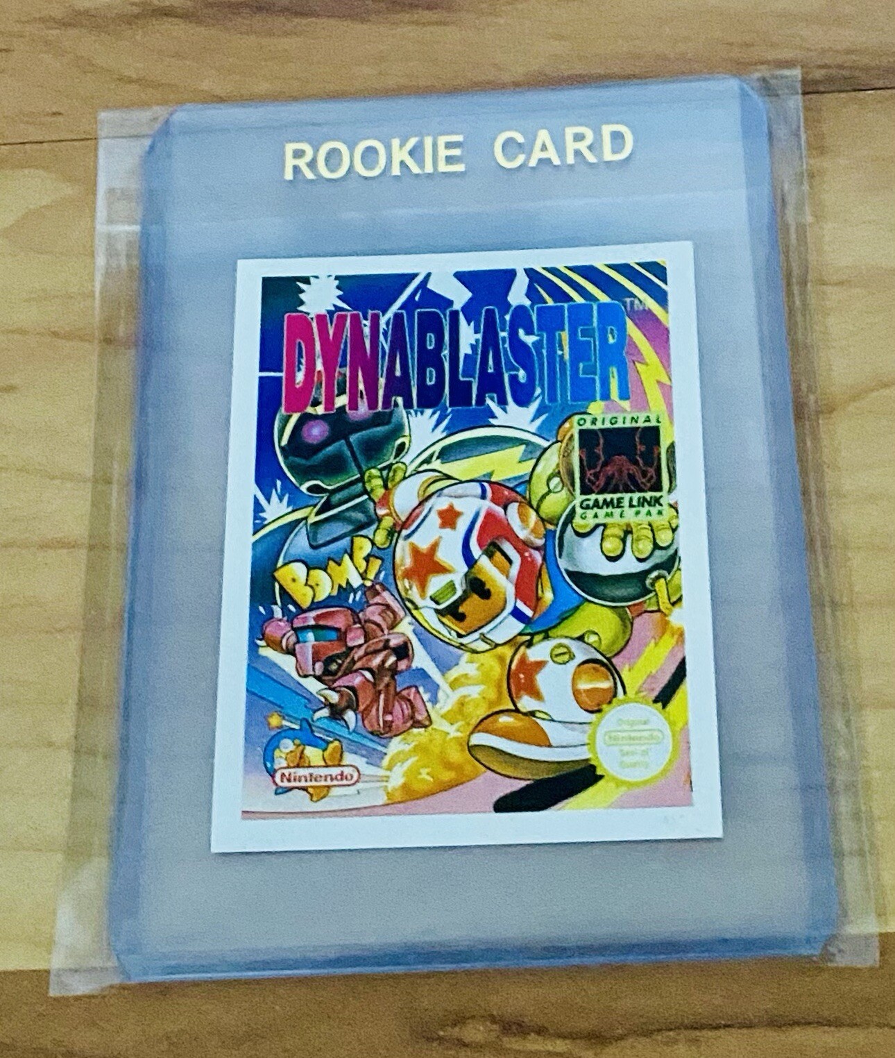 1992 Merlin Nintendo Dynablaster Rare Sticker card NES Game #270 Mint