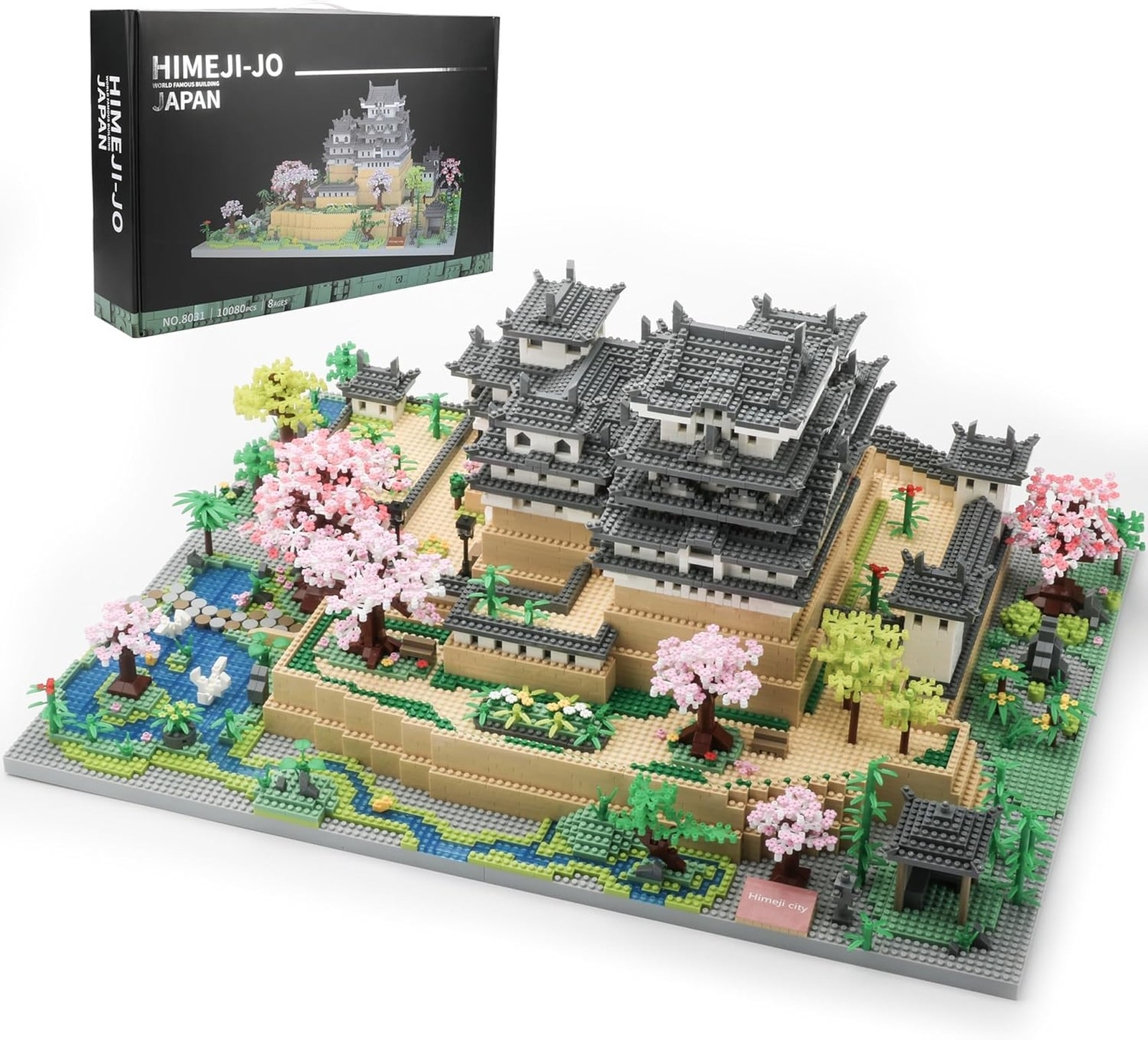 Japan Himeji Castle Miniature Building Blocks Model 10080 Pieces, Architectur...