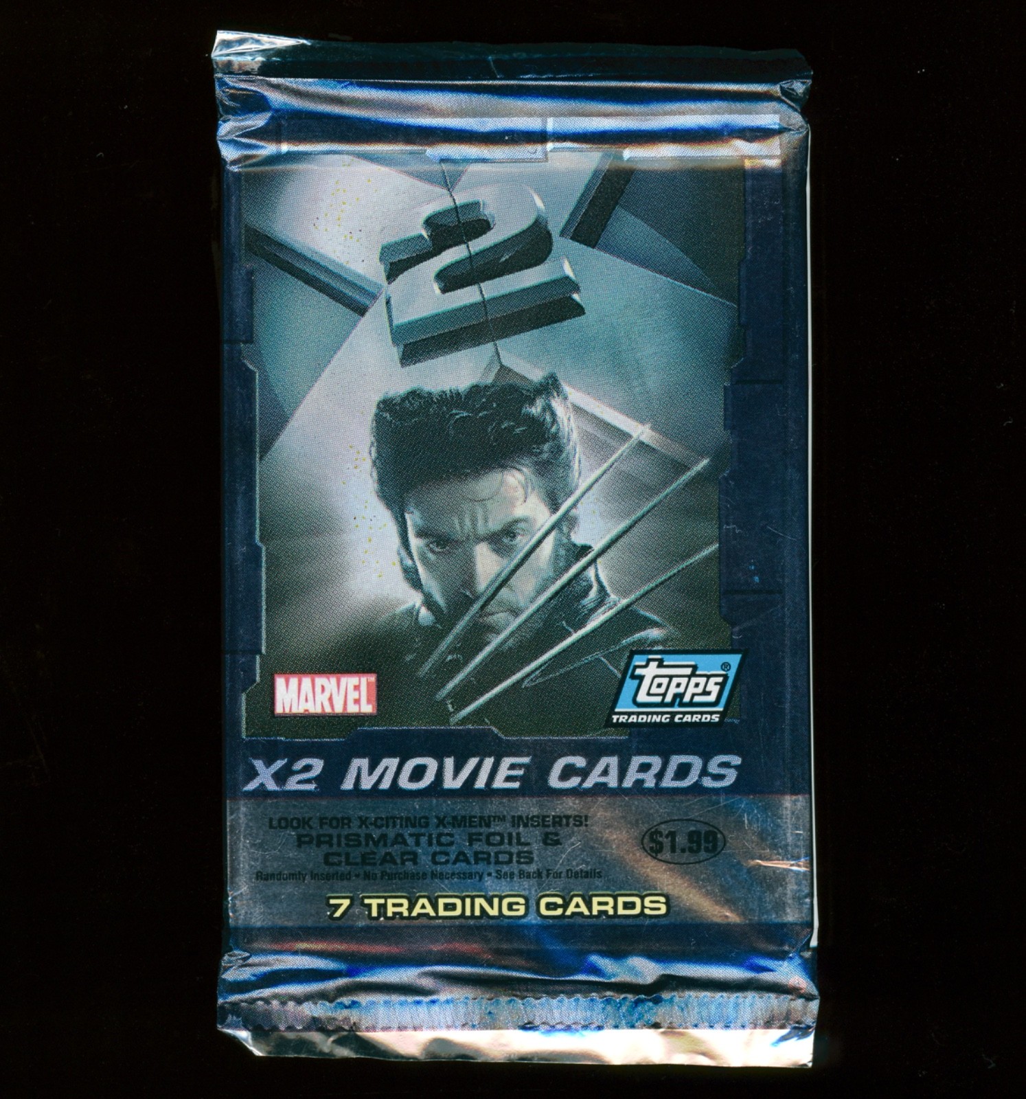 2003 Topps X-Men X2 Movie Booster Pack Marvel Factory Sealed - 7 Cards