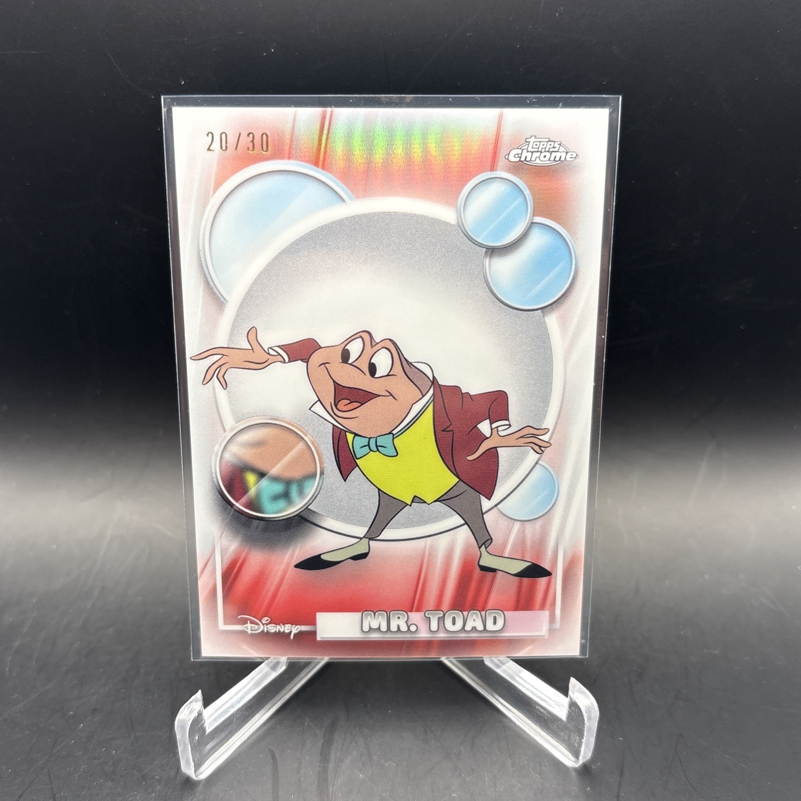2026 Topps Chrome Disney Mr. Toad Pearl Refractor #/30