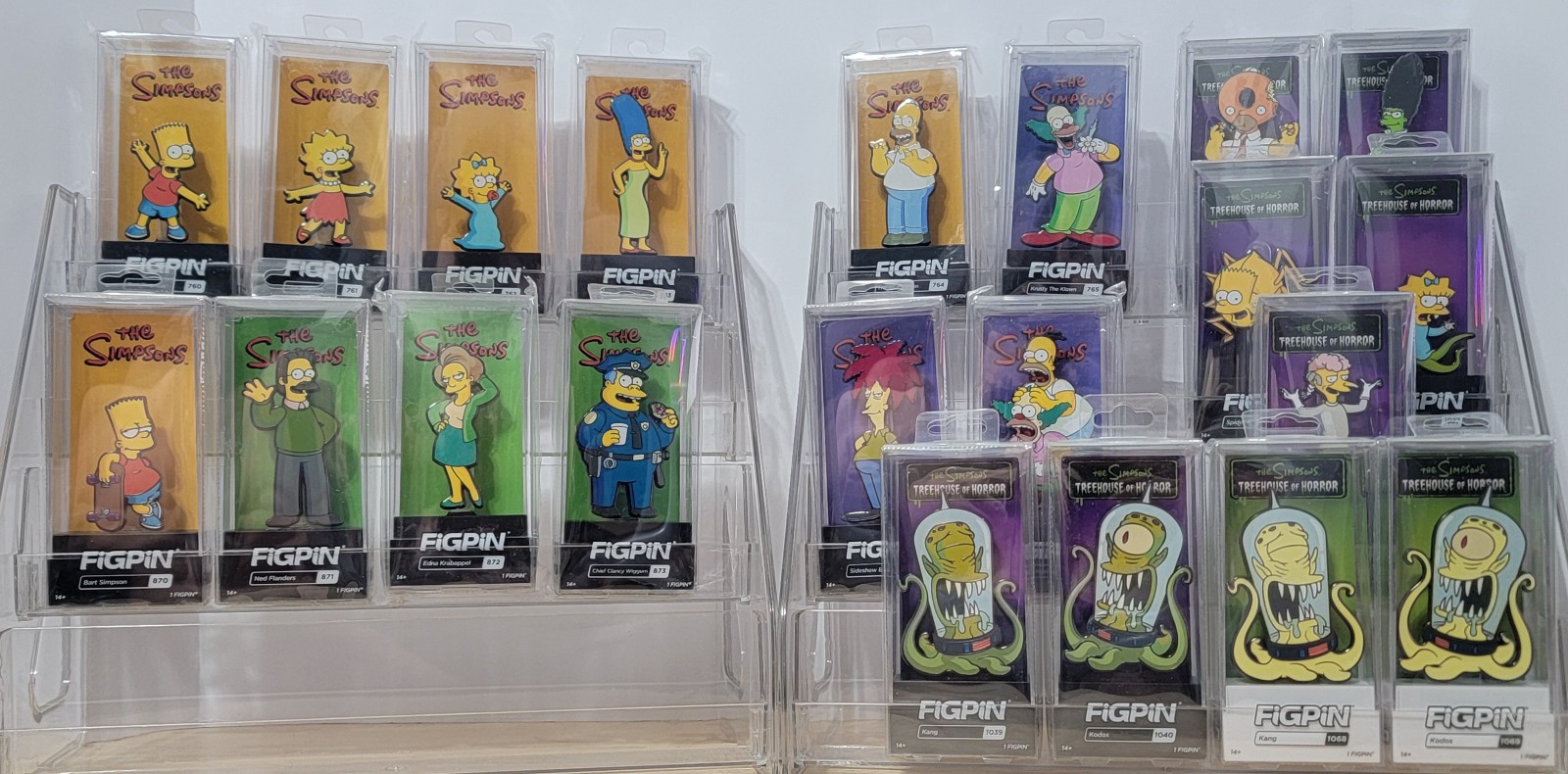 The Simpsons FiGPiN COMPLETE 21 Pin Collection ALL Releases New Sealed & Locked