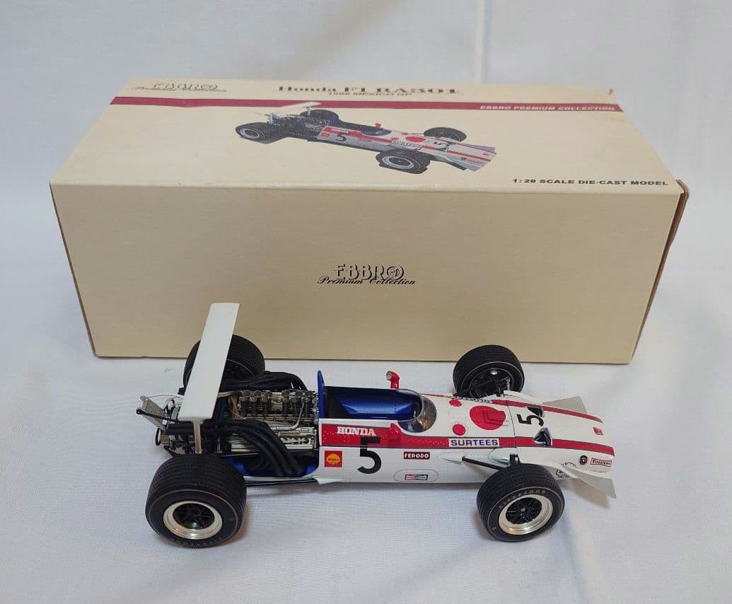 EBBRO Honda RA301 F1 1968 Mexico GP 1/20 Diecast Model Car